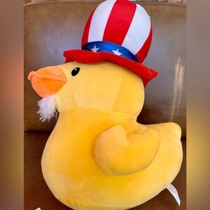 🌻$11 DEAL!🌻 Patriotic Yellow Duck Plush and Beanie Baby/ SquishMallow friends